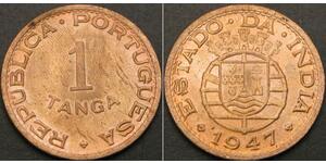 1 Tanga India portoghese (1510-1961) Bronzo 