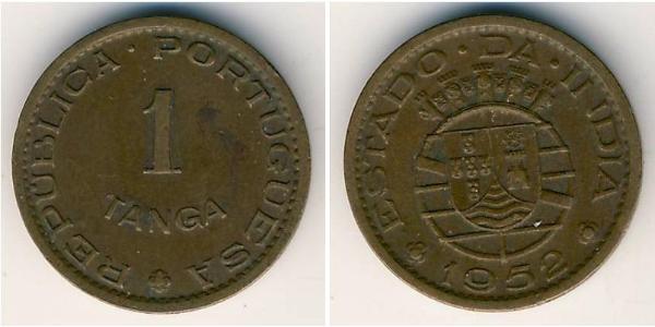 1 Tanga India portoghese (1510-1961) Bronzo 