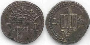 1 Tanga Sri Lanka/Ceylon / Kingdom of Portugal (1139-1910) Silver 