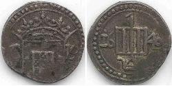 1 Tanga Шри Ланка/Цейлон / Королевство Португалия (1139-1910) Серебро 