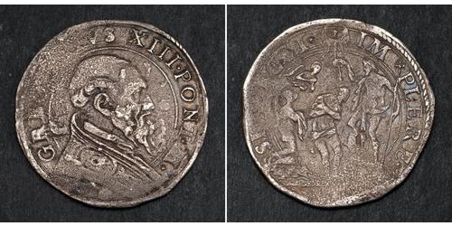 1 Teston / 30 Байокко Папська держава (752-1870) Срібло 