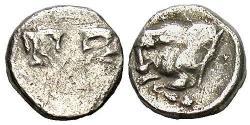1 Tetartemorion Grecia antica (1100BC-330) Argento 