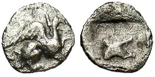 1 Tetartemorion Grecia antica (1100BC-330) Argento 