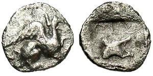 1 Tetartemorion Antigua Grecia (1100BC-330) Plata 