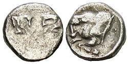 1 Tetartemorion Ancient Greece (1100BC-330) Silver 