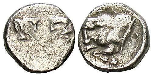 1 Tetartemorion Ancient Greece (1100BC-330) Silver 