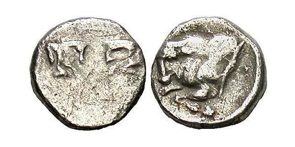1 Tetartemorion Ancient Greece (1100BC-330) Silver 