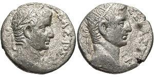 1 Tetradrachm Empire romain (27BC-395) Argent Tiberius Claudius Nero (42 BC-37)