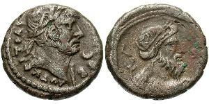 1 Tetradrachm Empire romain (27BC-395) Argent Hadrien (76 - 138) 