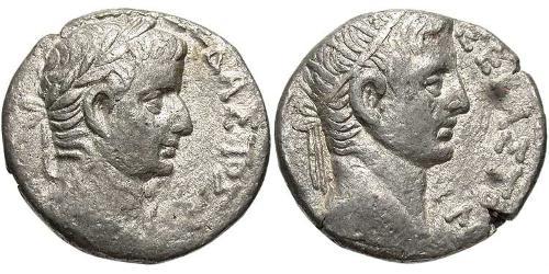 1 Tetradrachm Empire romain (27BC-395) Argent Tiberius Claudius Nero (42 BC-37)