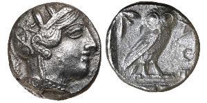 1 Tetradrachm Grèce antique (1100BC-330) Argent 