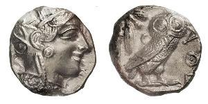 1 Tetradrachm Grèce antique (1100BC-330) Argent 