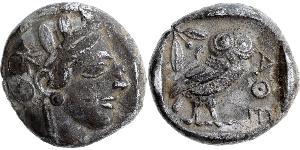 1 Tetradrachm Grèce antique (1100BC-330) Argent 