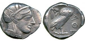 1 Tetradrachm Grèce antique (1100BC-330) Argent 