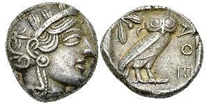 1 Tetradrachm Grèce antique (1100BC-330) Argent 