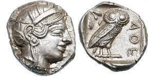 1 Tetradrachm Grèce antique (1100BC-330) Argent 