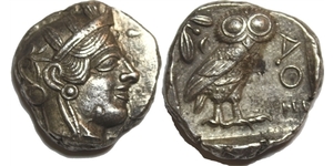 1 Tetradrachm Grèce antique (1100BC-330) Argent 