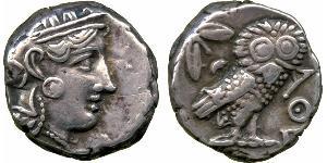 1 Tetradrachm Grèce antique (1100BC-330) Argent 