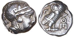 1 Tetradrachm Grèce antique (1100BC-330) Argent 