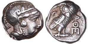 1 Tetradrachm Grèce antique (1100BC-330) Argent 