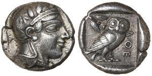 1 Tetradrachm Grèce antique (1100BC-330) Argent 