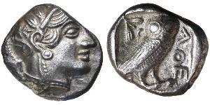 1 Tetradrachm Grèce antique (1100BC-330) Argent 