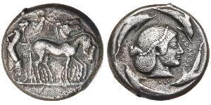 1 Tetradrachm Grèce antique (1100BC-330) Argent 