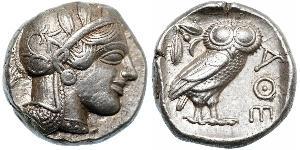 1 Tetradrachm Grèce antique (1100BC-330) Argent 