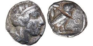 1 Tetradrachm Grèce antique (1100BC-330) Argent 