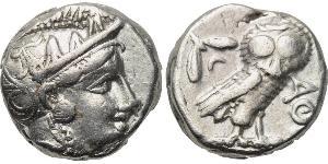 1 Tetradrachm Grèce antique (1100BC-330) Argent 
