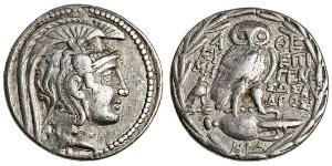 1 Tetradrachm Grèce antique (1100BC-330) Argent 