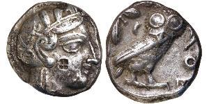 1 Tetradrachm Grèce antique (1100BC-330) Argent 