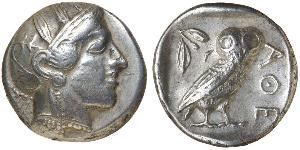 1 Tetradrachm Grèce antique (1100BC-330) Argent 