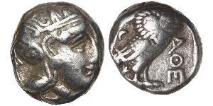 1 Tetradrachm Grèce antique (1100BC-330) Argent 