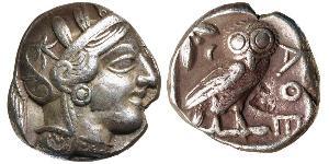 1 Tetradrachm Grèce antique (1100BC-330) Argent 