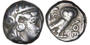 1 Tetradrachm Grèce antique (1100BC-330) Argent 