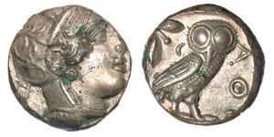 1 Tetradrachm Grèce antique (1100BC-330) Argent 