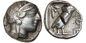 1 Tetradrachm Grèce antique (1100BC-330) Argent 