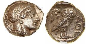 1 Tetradrachm Grèce antique (1100BC-330) Argent 