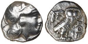 1 Tetradrachm Grèce antique (1100BC-330) Argent 