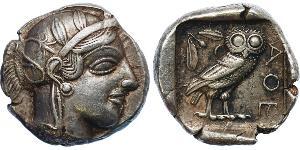 1 Tetradrachm Grèce antique (1100BC-330) Argent 