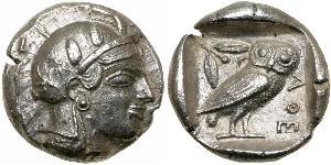 1 Tetradrachm Grèce antique (1100BC-330) Argent 