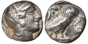 1 Tetradrachm Grèce antique (1100BC-330) Argent 