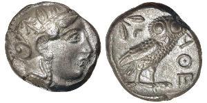 1 Tetradrachm Grèce antique (1100BC-330) Argent 