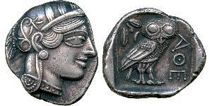 1 Tetradrachm Grèce antique (1100BC-330) Argent 