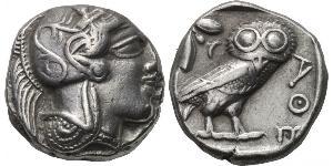 1 Tetradrachm Grèce antique (1100BC-330) Argent 