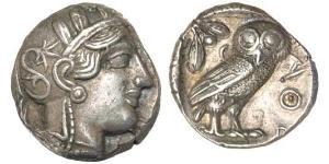 1 Tetradrachm Grèce antique (1100BC-330) Argent 