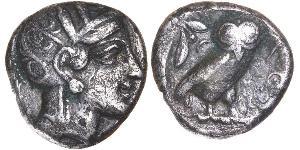 1 Tetradrachm Grèce antique (1100BC-330) Argent 