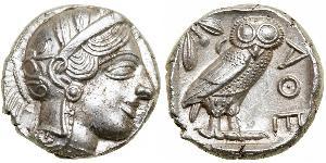 1 Tetradrachm Grèce antique (1100BC-330) Argent 