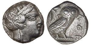 1 Tetradrachm Grèce antique (1100BC-330) Argent 